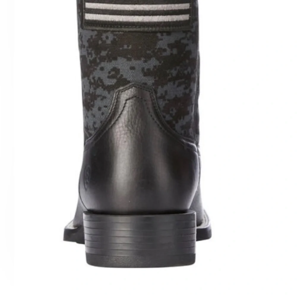 NEW ARIAT Men’s Black Patriot Western Boots 10D